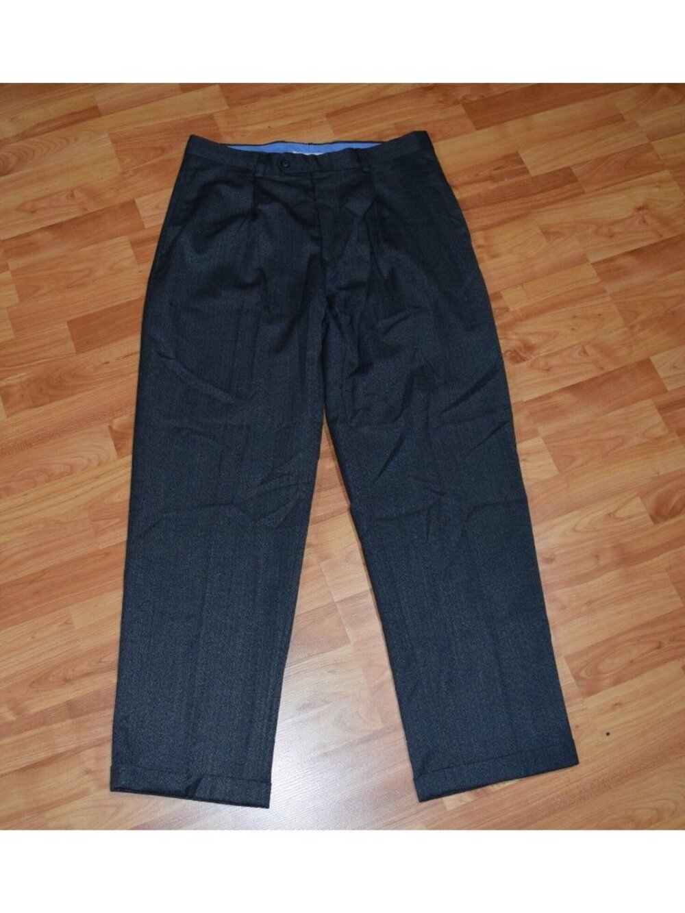 Nordstrom Alex Cannon Designer Wool Blend Dress Pants Mens 34 / 32 Gray